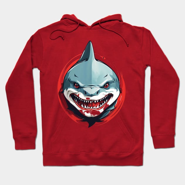 basic shark tattoo Hoodie by design19970